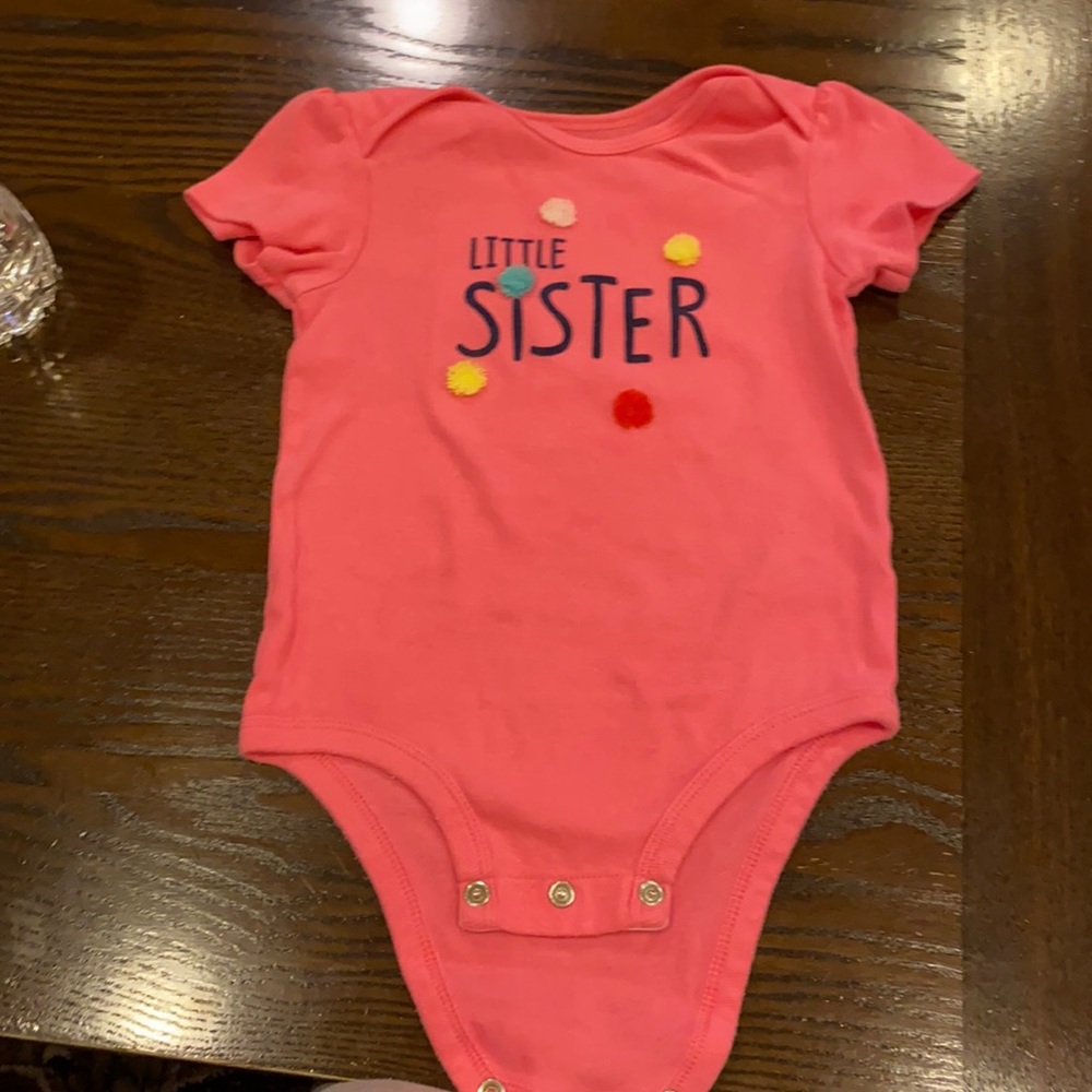 18 months brand new little sister body suit